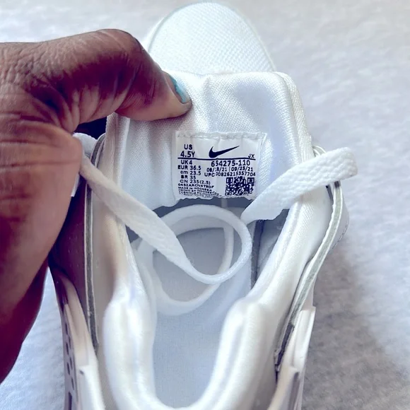 Nike Air Huarache Run White Pure Platinum (GS) - Picture 6 of 8